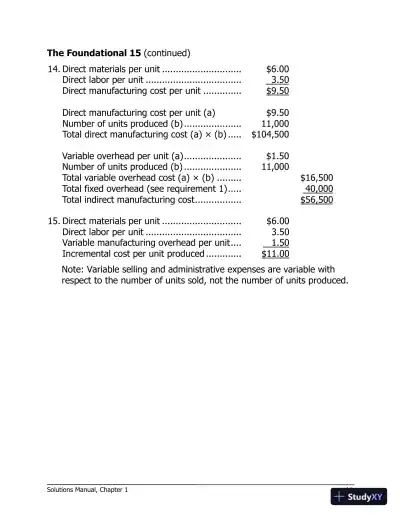 Solution Manual For Managerial Accounting 16th Edition Solution Manual - Page 12 preview image