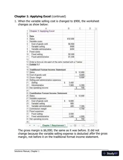 Solution Manual For Managerial Accounting 16th Edition Solution Manual - Page 6 preview image