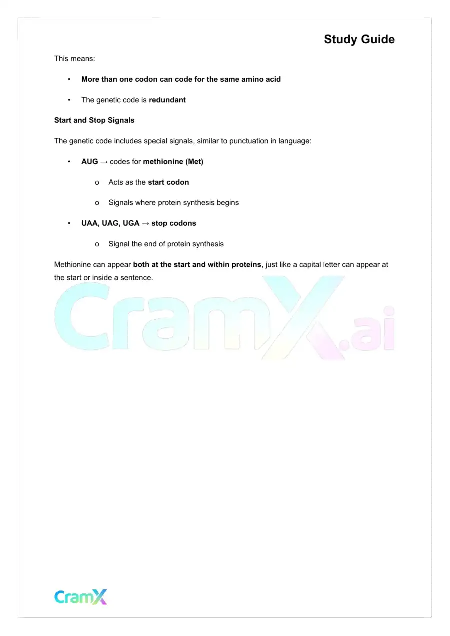 Biochemistry I - Overview of Biological Information Flow, page 3