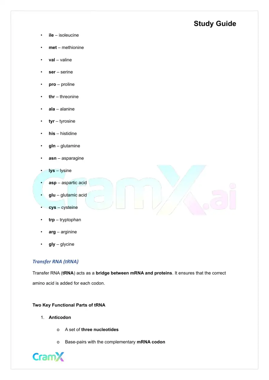 Biochemistry I - Overview of Biological Information Flow, page 5