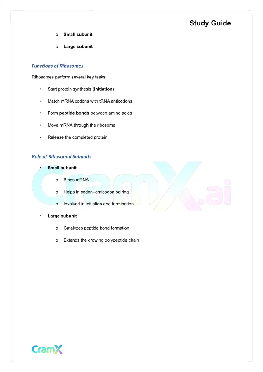 Biochemistry I - Overview of Biological Information Flow, page 7