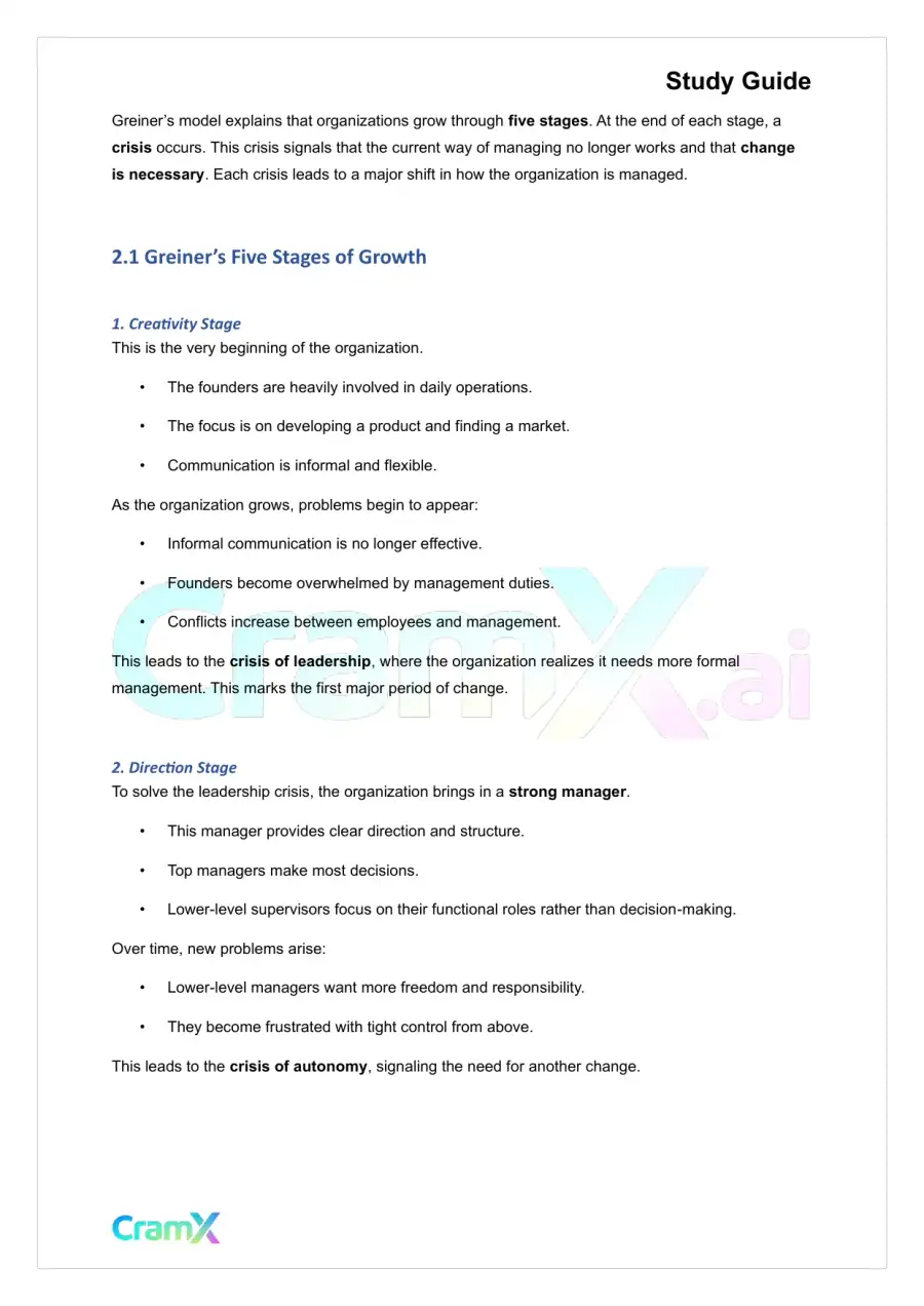 Principles of Management - Managing Change, page 3