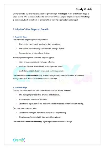 Principles of Management - Managing Change - Page 3 preview image