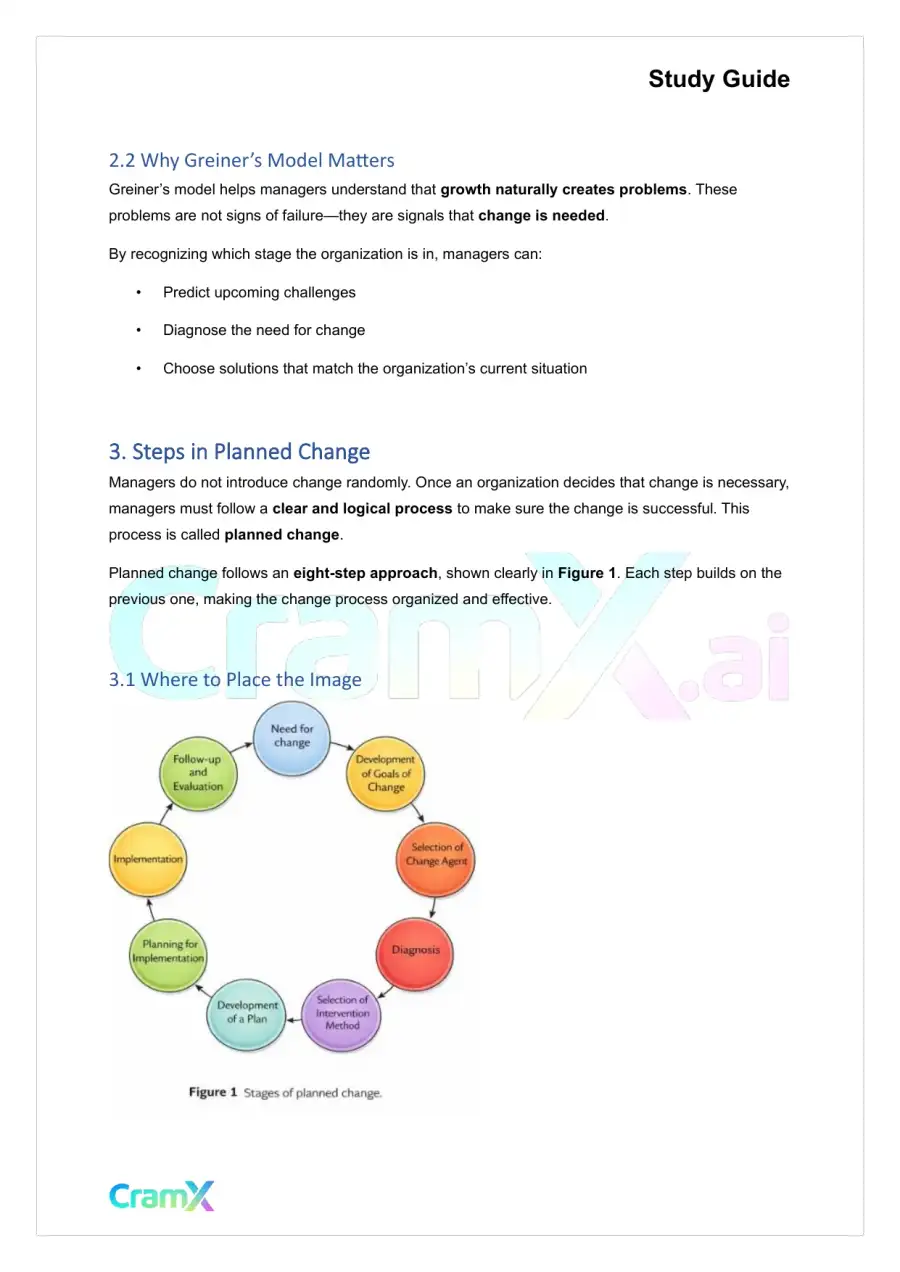 Principles of Management - Managing Change, page 5