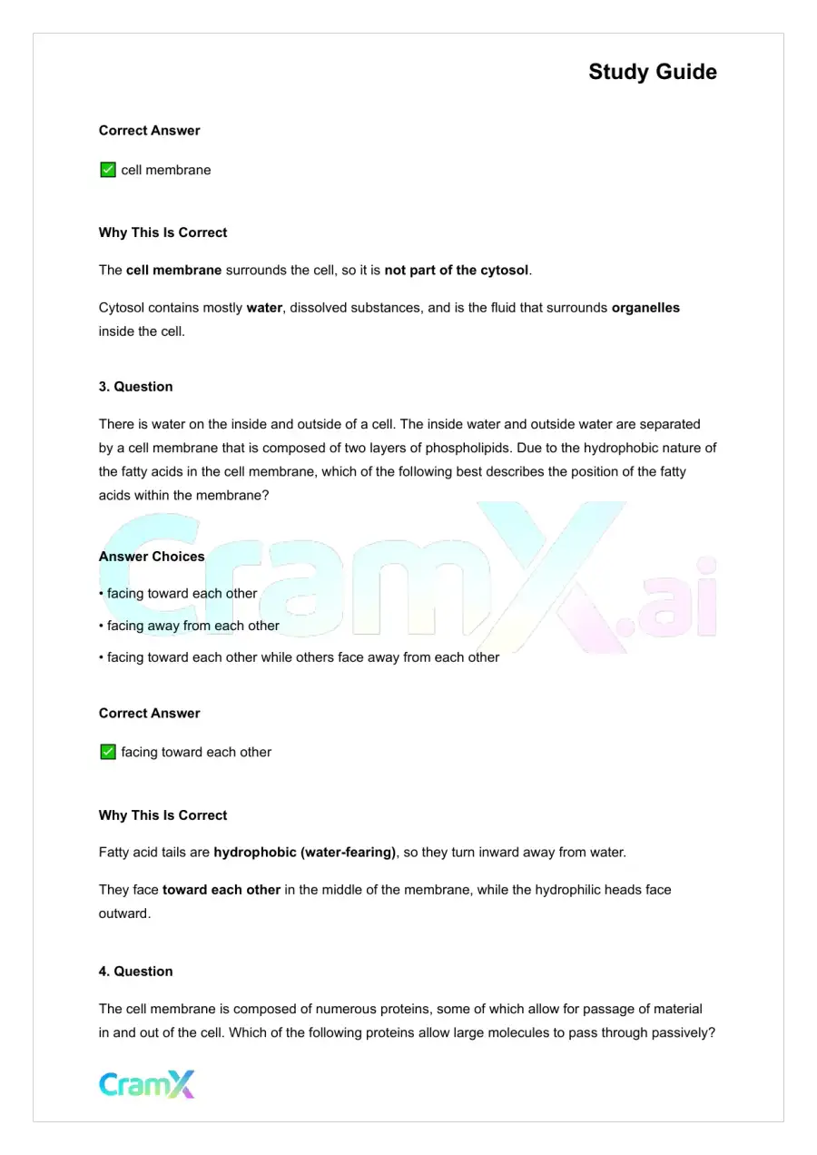 Anatomy and Physiology - The Cell, page 2