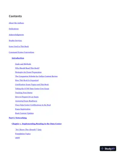 CCNP and CCIE Data Center Core DCCOR 350-601 Official Cert Guide (2020) - Page 25 preview image