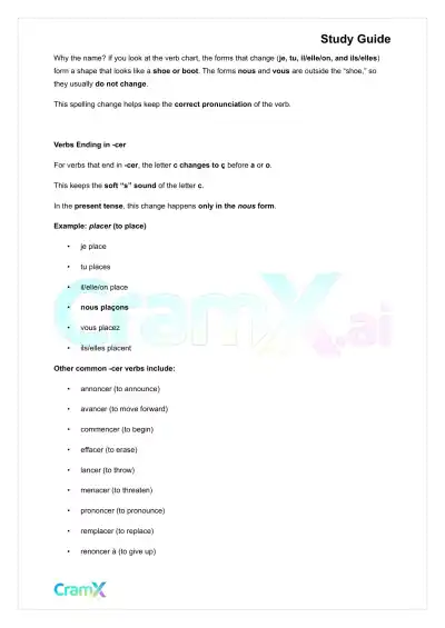 French II – Basic Verbs - Page 4 preview image