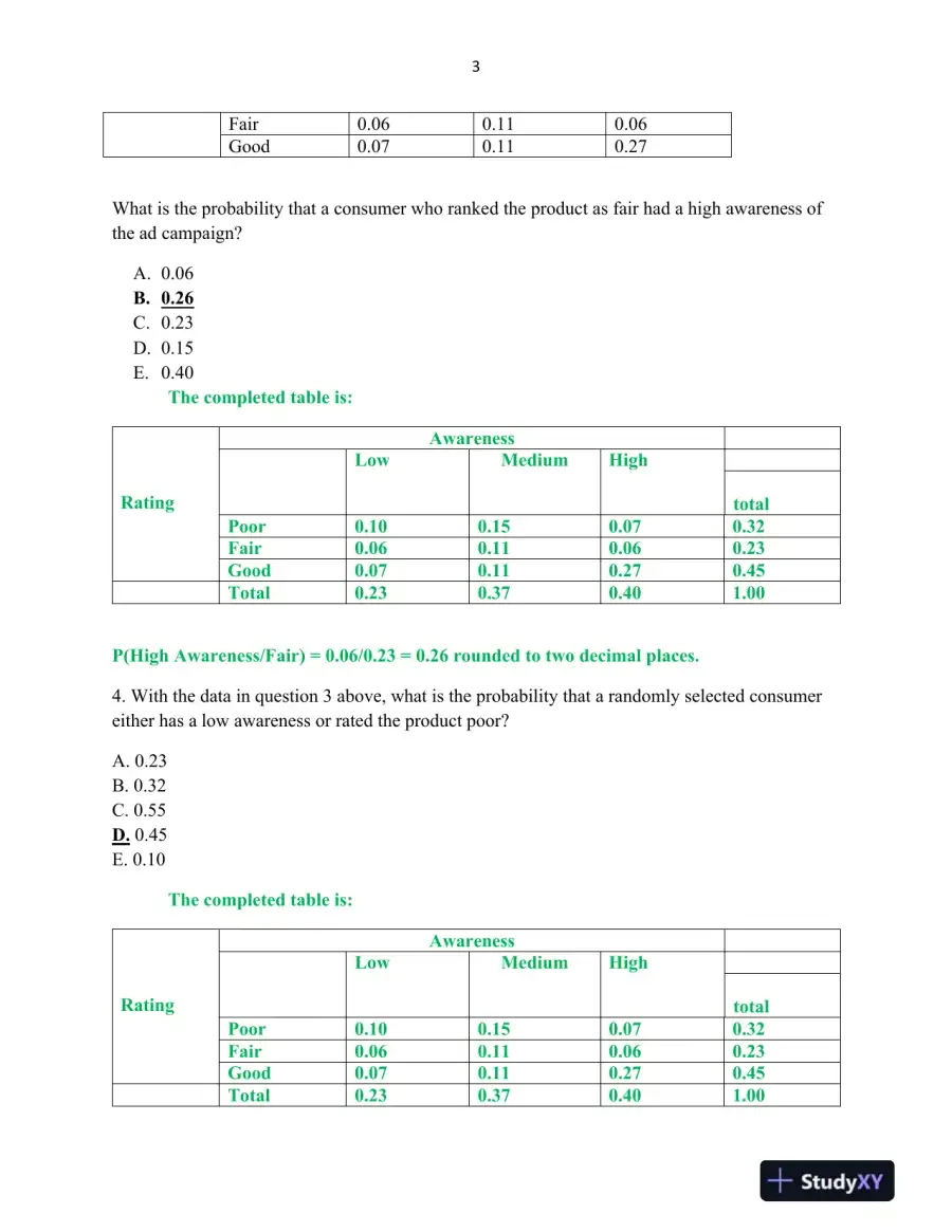 Probability and Statistics: True/False Statements and Explanations, page 4