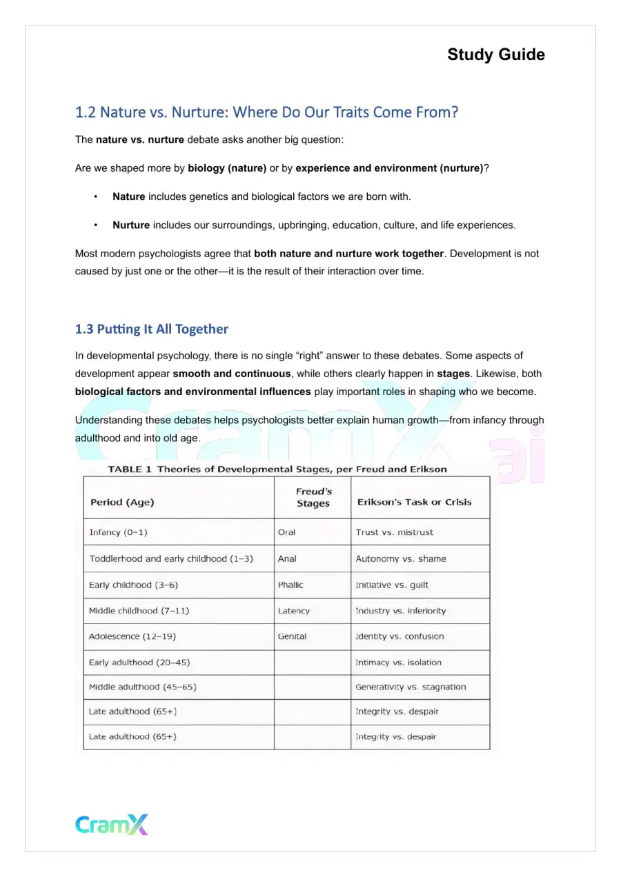 Developmental Psychology - Introduction to Developmental Psychology.docx, page 2