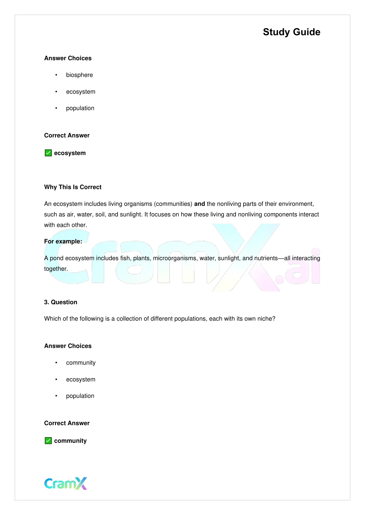 Biology - Ecology - Page 2 preview image