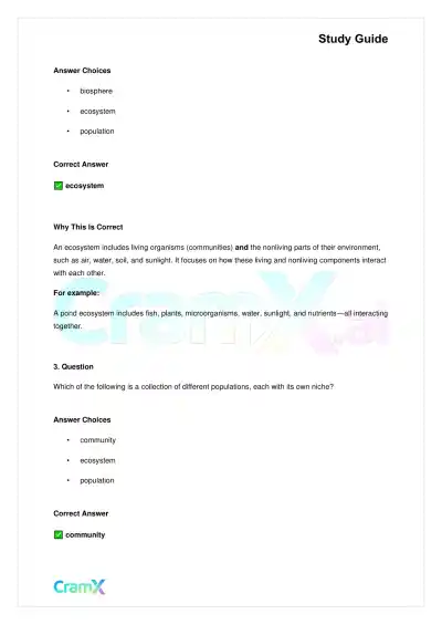 Biology - Ecology - Page 2 preview image