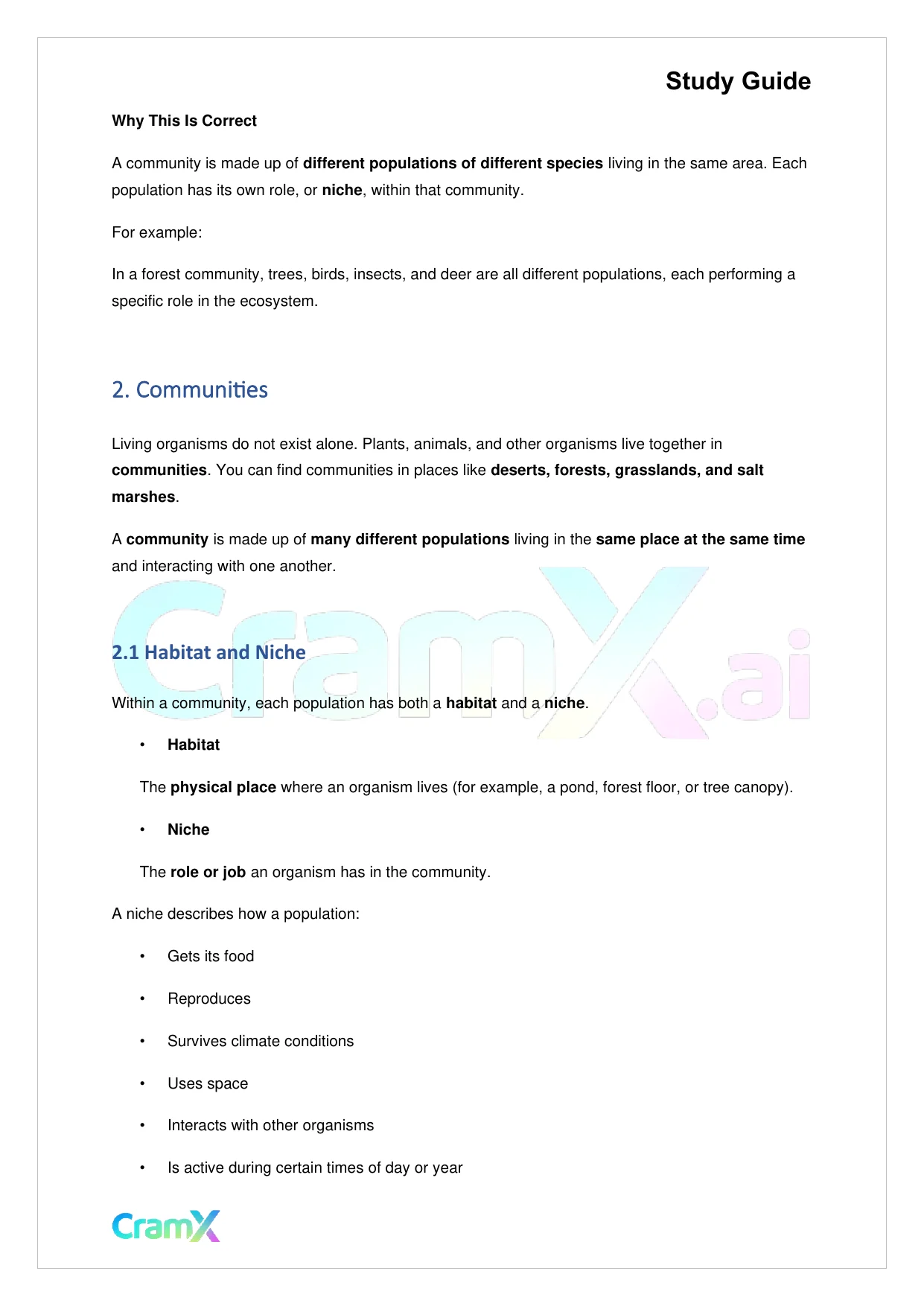 Biology - Ecology - Page 3 preview image