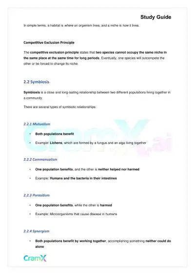 Biology - Ecology - Page 4 preview image