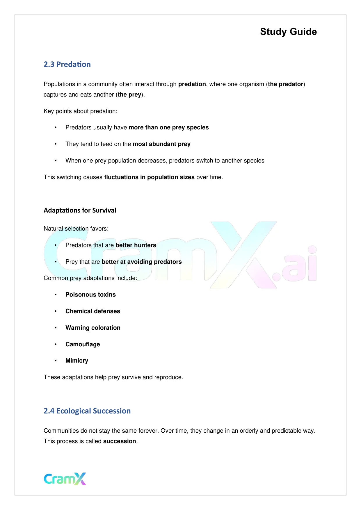 Biology - Ecology - Page 5 preview image