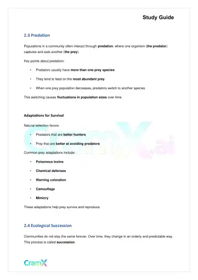 Biology - Ecology - Page 5 preview image