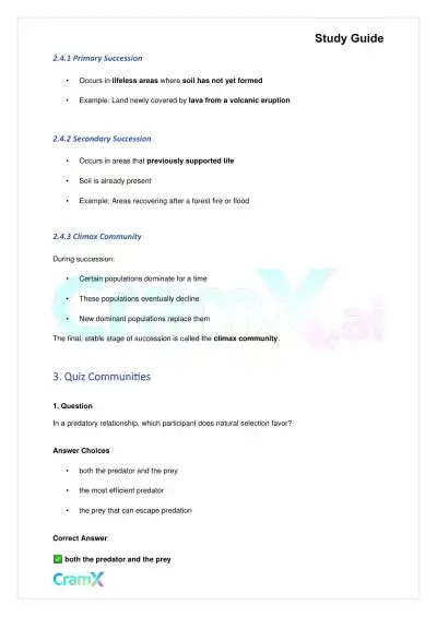 Biology - Ecology - Page 6 preview image