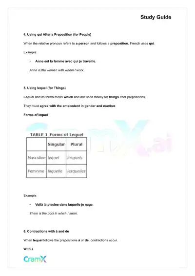 French I - Pronouns - Page 6 preview image
