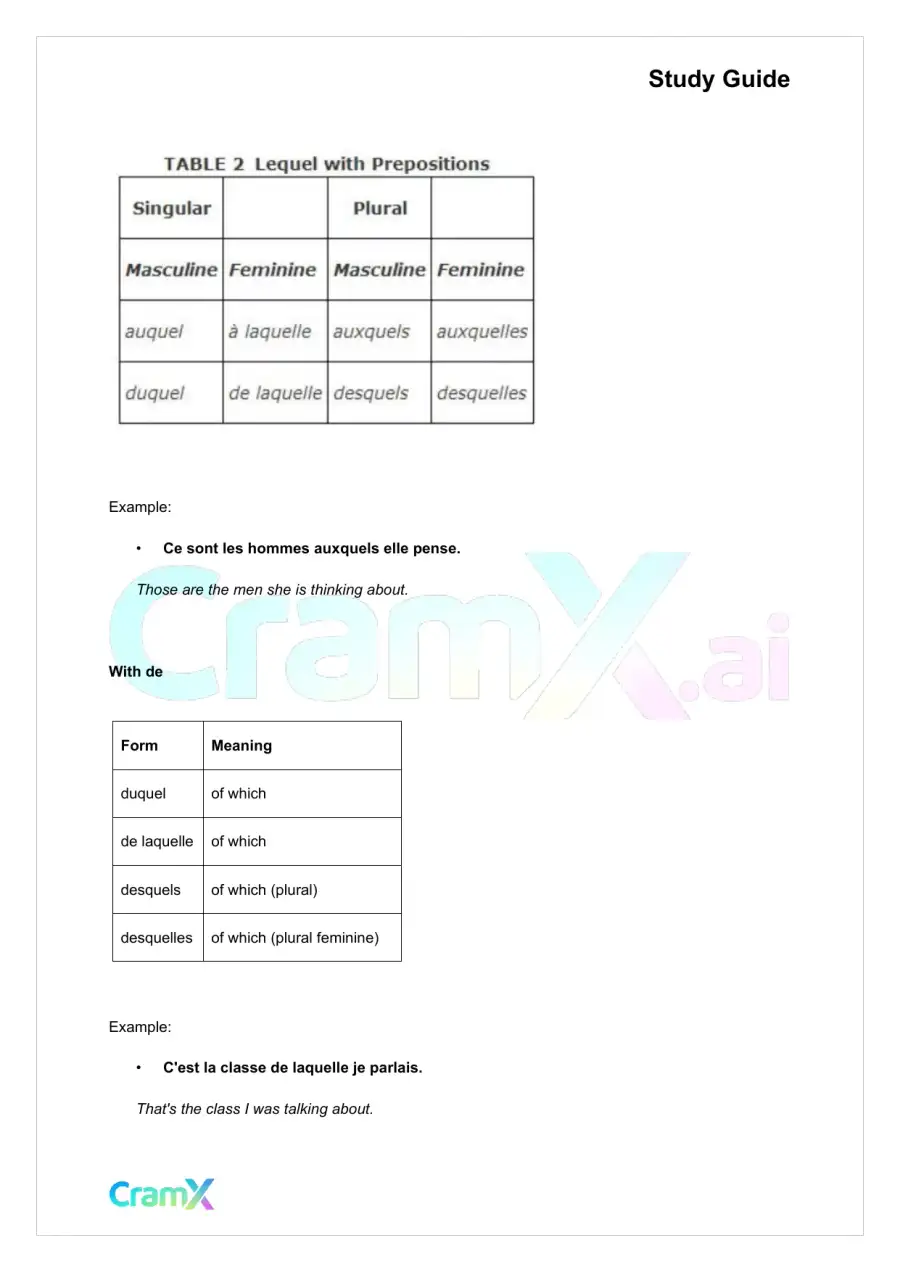 French I - Pronouns, page 7