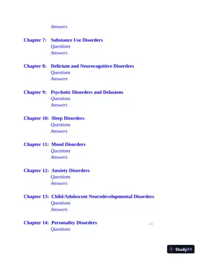 The Psychiatric-Mental Health Nurse Practitioner Certification Review Manual (2020) - Page 11 preview image