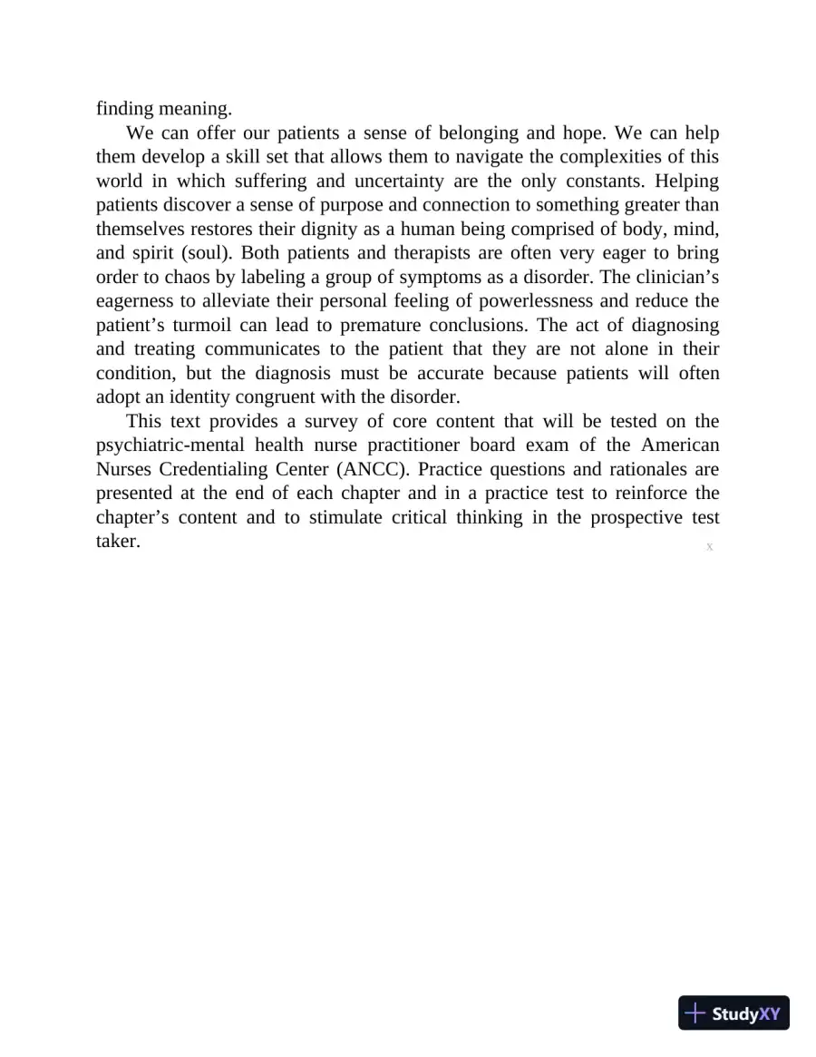 The Psychiatric-Mental Health Nurse Practitioner Certification Review Manual (2020), page 14