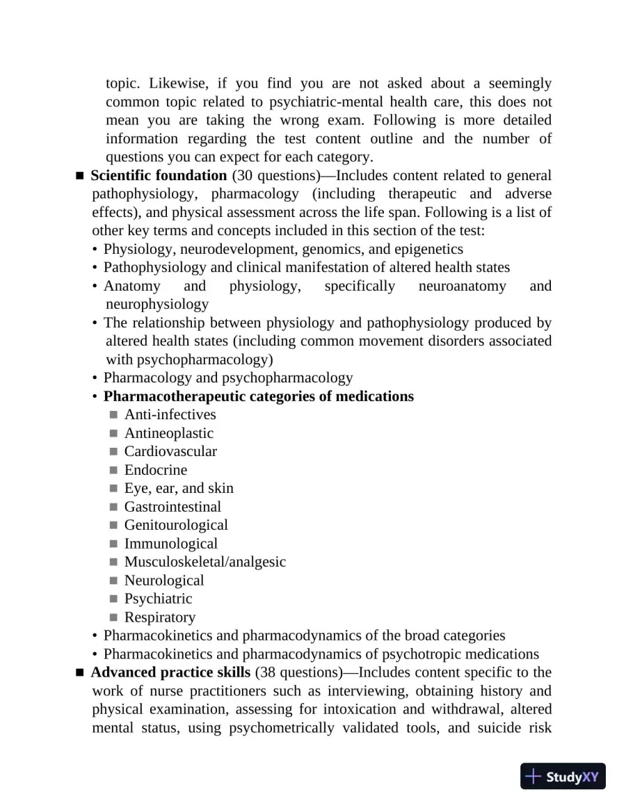 The Psychiatric-Mental Health Nurse Practitioner Certification Review Manual (2020), page 26
