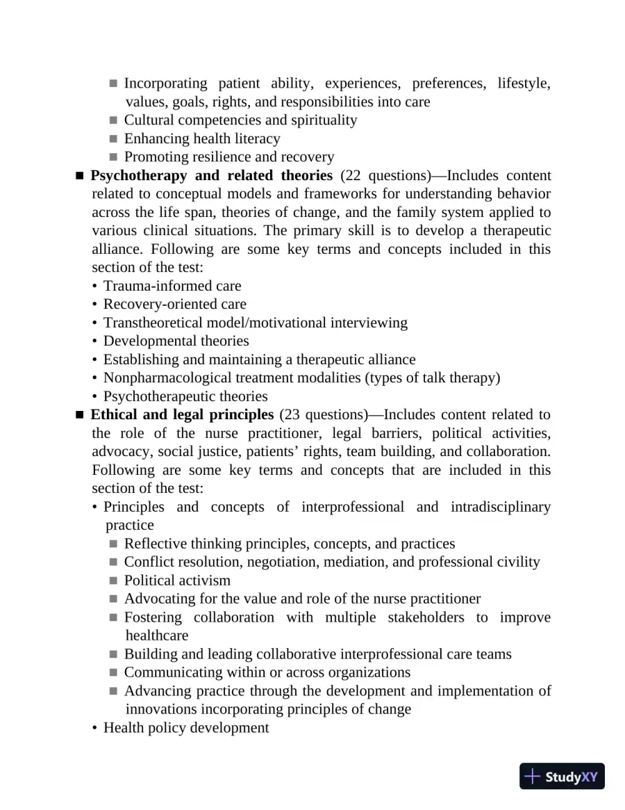 The Psychiatric-Mental Health Nurse Practitioner Certification Review Manual (2020), page 28