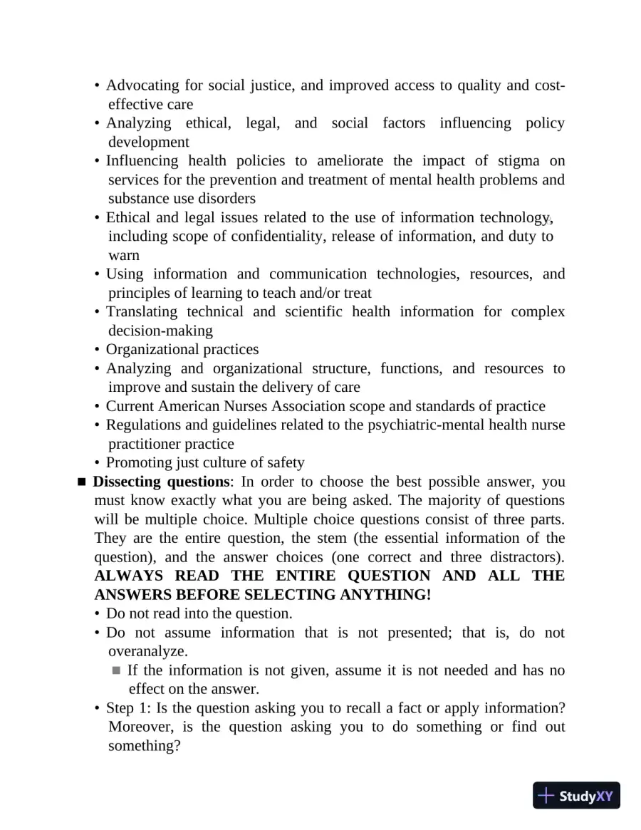 The Psychiatric-Mental Health Nurse Practitioner Certification Review Manual (2020), page 29