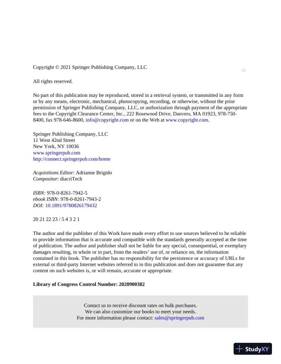 The Psychiatric-Mental Health Nurse Practitioner Certification Review Manual (2020), page 7