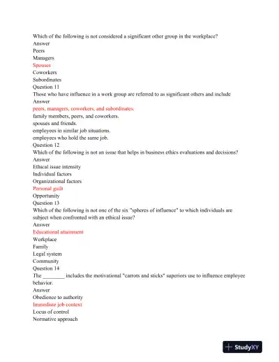 HRM 522 Week 5 Midterm Exam Part 2 Version 1 & 2 - Page 4 preview image