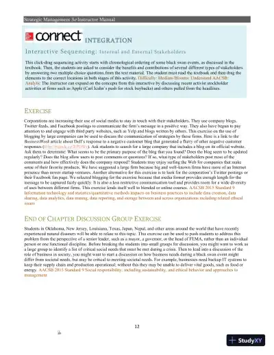 Strategic Management 3rd Edition Solution Manual - Page 10 preview image