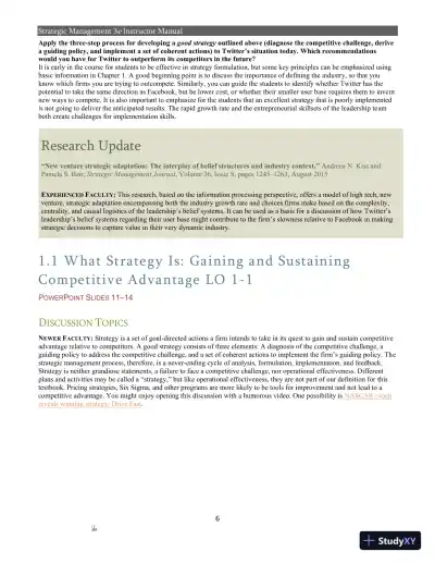Strategic Management 3rd Edition Solution Manual - Page 4 preview image