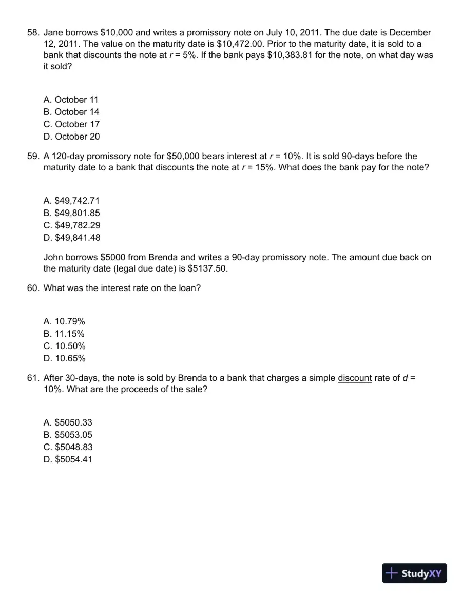 Mathematics of Finance 8th Edition Test Bank, page 15