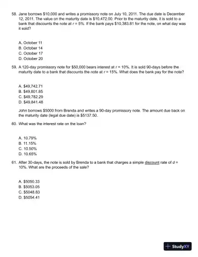 Mathematics of Finance 8th Edition Test Bank - Page 15 preview image