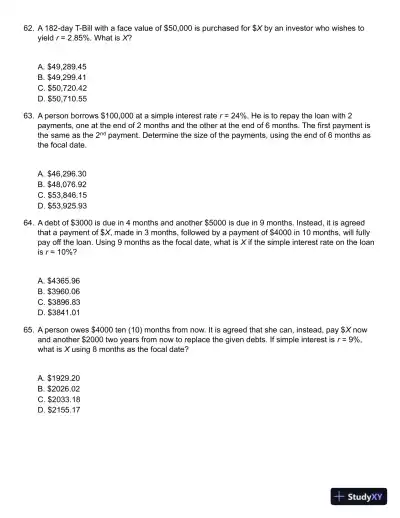 Mathematics of Finance 8th Edition Test Bank - Page 16 preview image