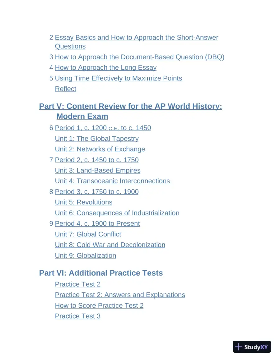 Princeton Review AP World History: Modern Premium Prep, 2023: 6 Practice Tests + Complete Content Review (2022), page 8