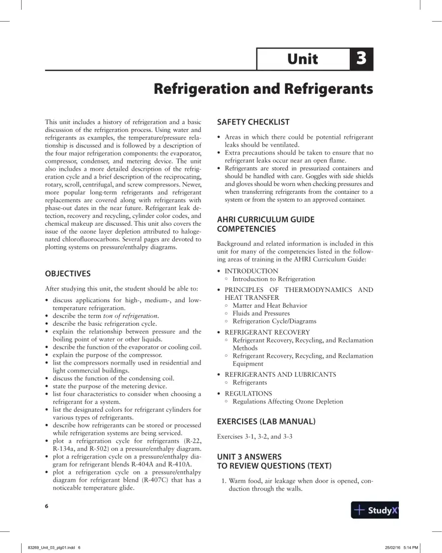 Solution Manual For Refrigeration and Air Conditioning Technology, 8th Edition, page 10