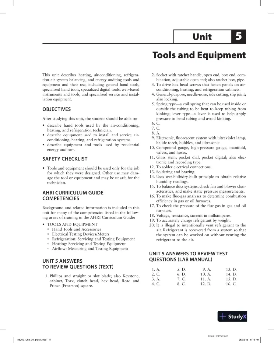 Solution Manual For Refrigeration and Air Conditioning Technology, 8th Edition, page 15