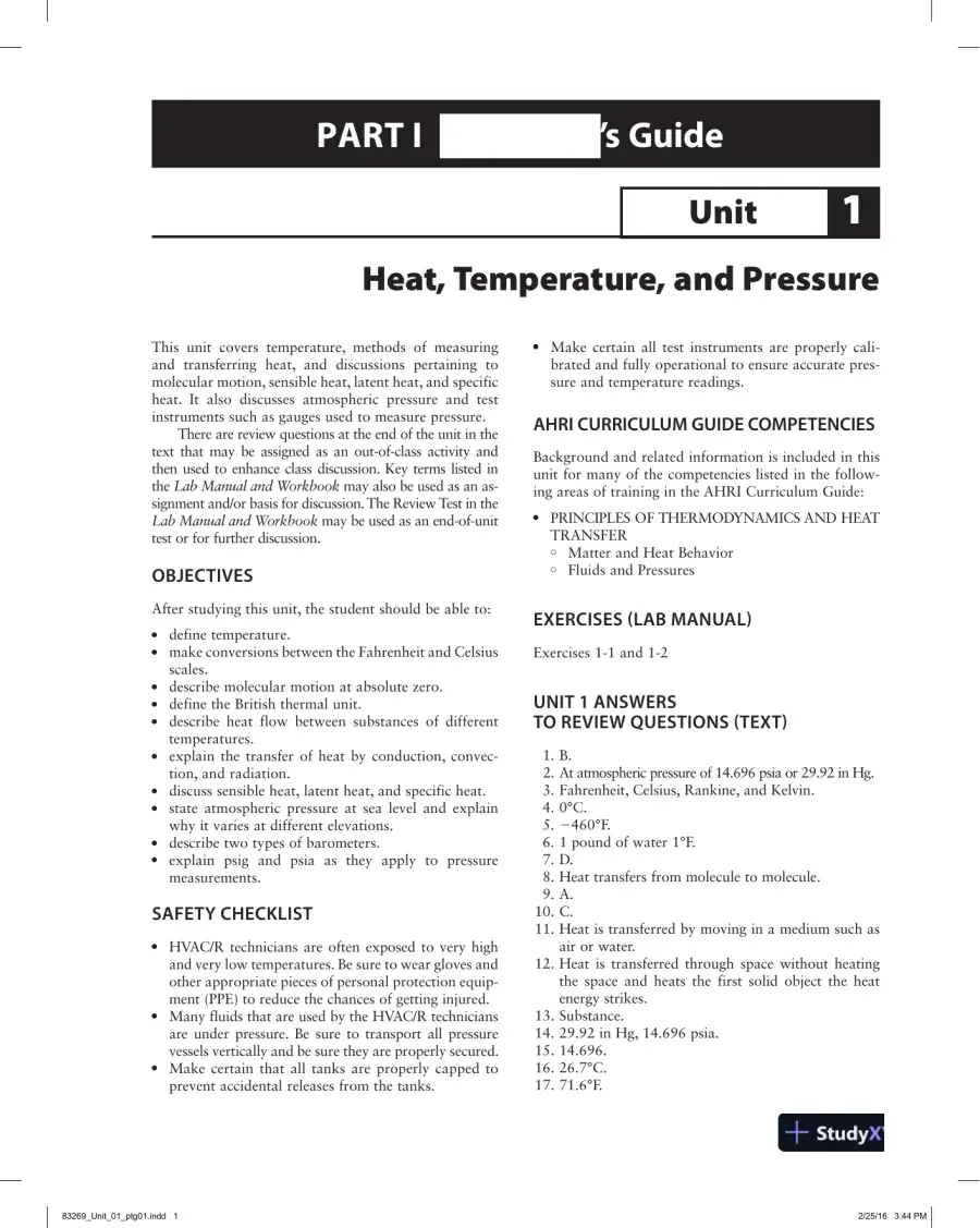 Solution Manual For Refrigeration and Air Conditioning Technology, 8th Edition, page 5