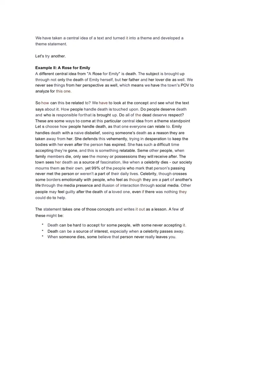 Understanding Universal Theme Statements, page 3