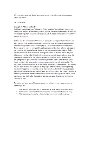 Understanding Universal Theme Statements - Page 3 preview image