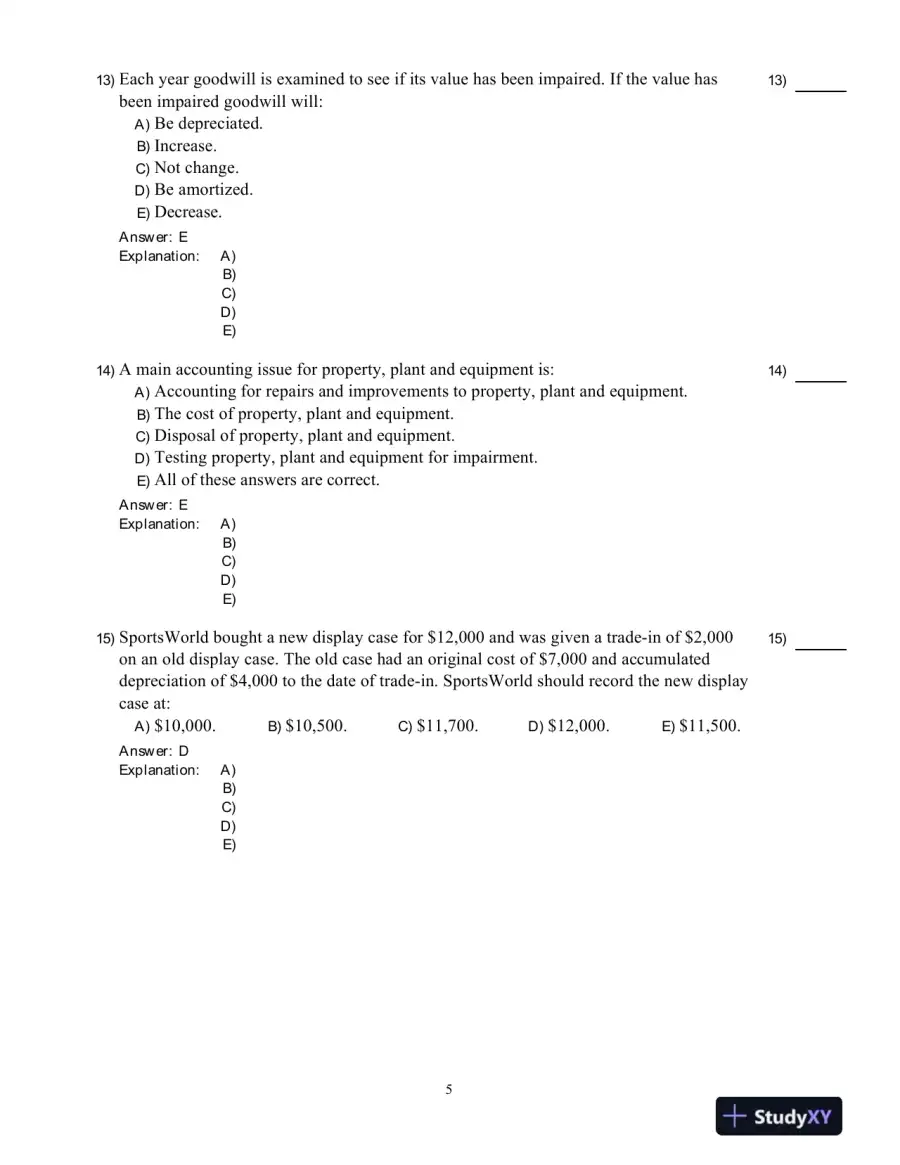 Fundamental Accounting Principles, Vol 2, 15th Edition Test Bank, page 6