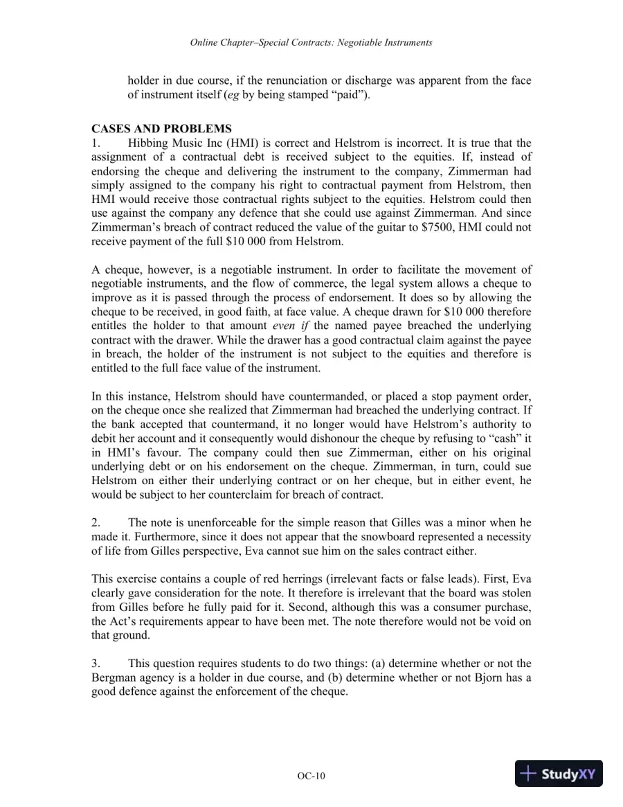 Managing The Law: The Legal Aspects Of Doing Business, 1st Edition Solution Manual, page 14