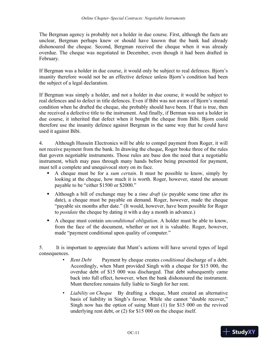 Managing The Law: The Legal Aspects Of Doing Business, 1st Edition Solution Manual, page 15