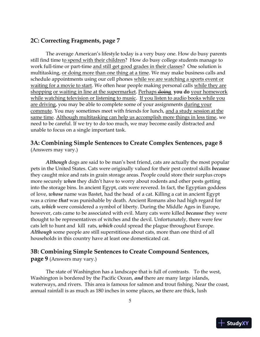 Solution Manual for Pearson Editing Exercises, The, 2nd Edition, page 5