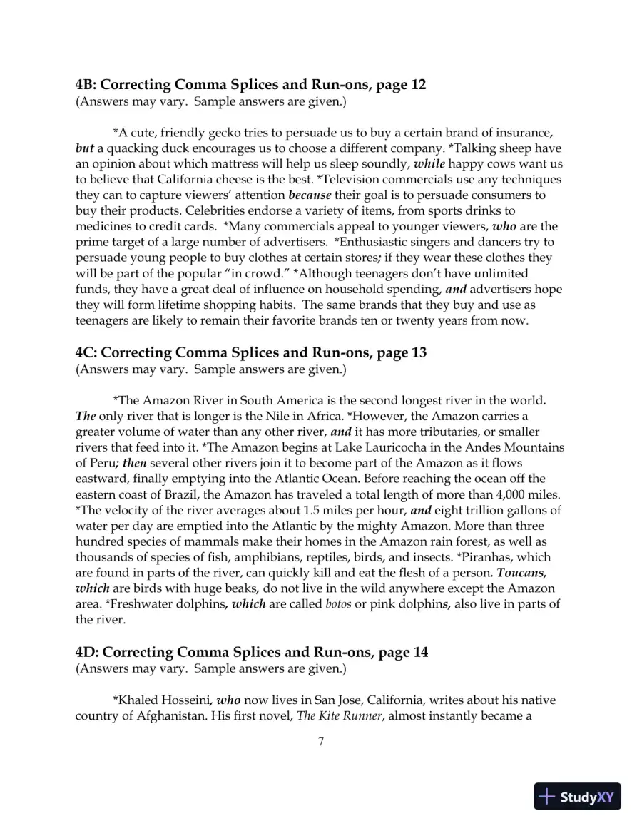Solution Manual for Pearson Editing Exercises, The, 2nd Edition, page 7