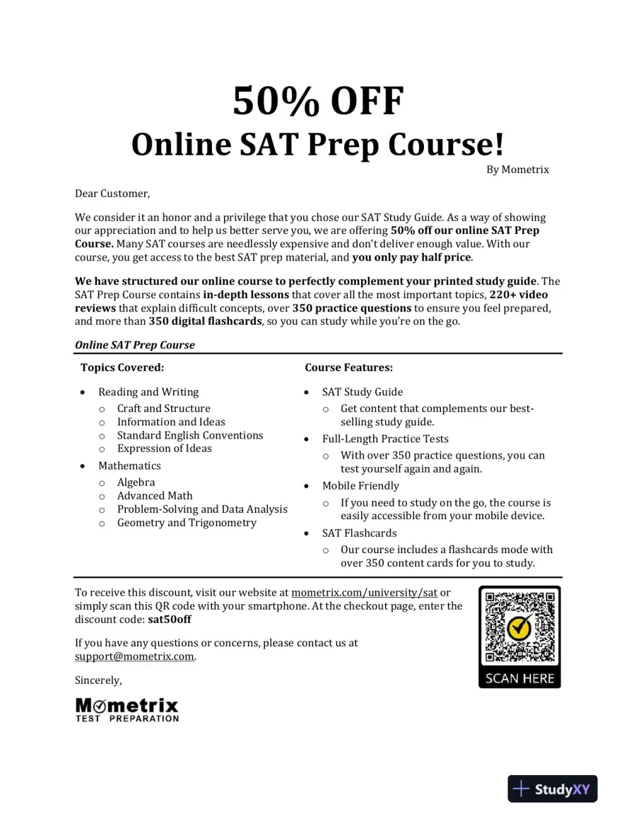 Digital SAT Study Guide 2024-2025: 3 Full-Length Exams, Math, Reading and Writing Sections, 9th Edition (2024), page 3