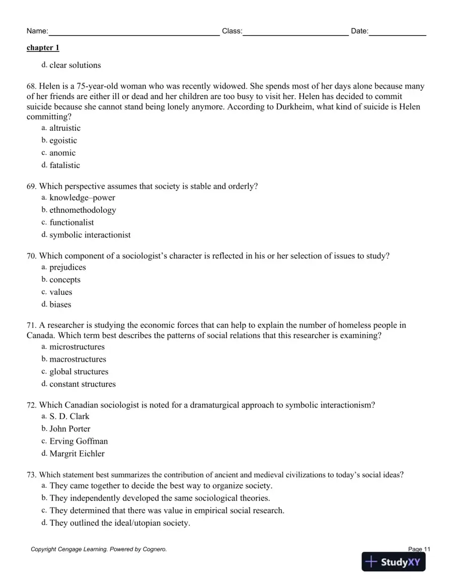 New Society 8th Edition Test Bank, page 12