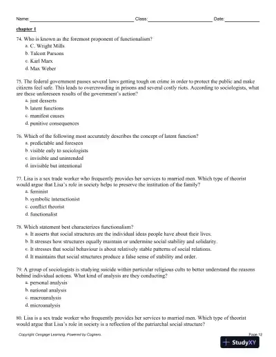 New Society 8th Edition Test Bank - Page 13 preview image