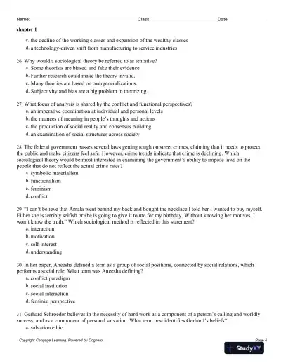 New Society 8th Edition Test Bank - Page 5 preview image