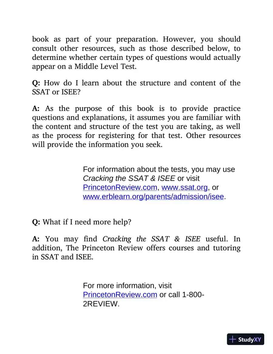 900 Practice Questions for the Upper Level SSAT and ISEE (2014), page 18